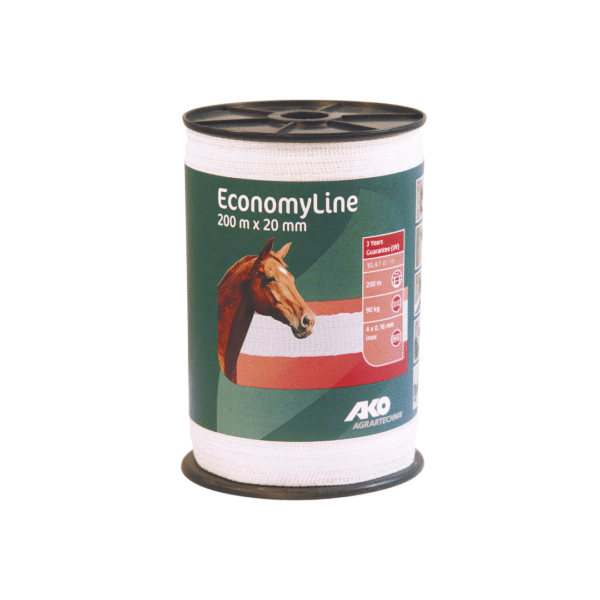 EconomyLine villanypásztor szalag 200 m/20 mm