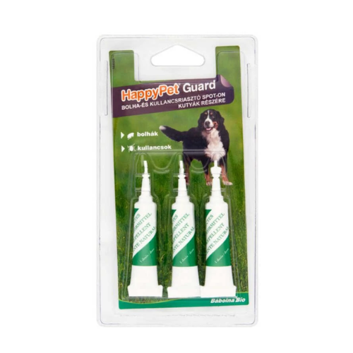 Happypet bolha és kullancsriasztó csepp kutyáknak