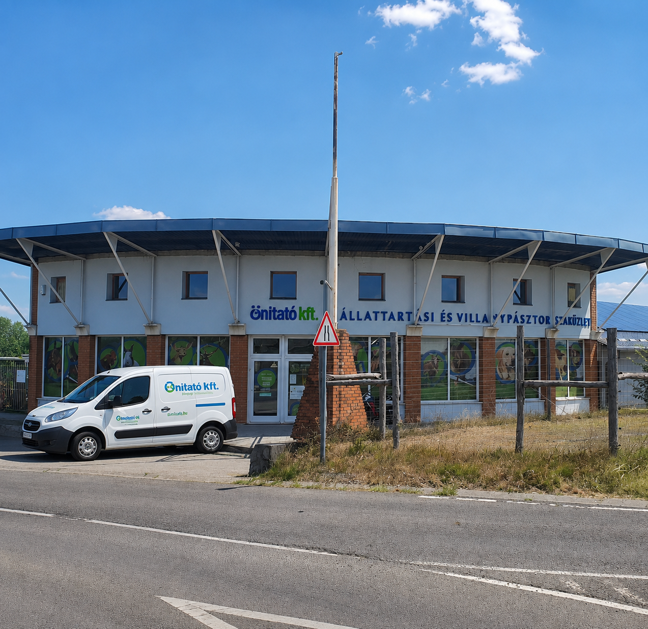 Az Önitató Kft. szaküzlete és telephelye